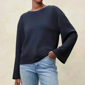 BANANA REPUBLIC SOFT TOUCH SCUBA DROP-SHOULDER TOP